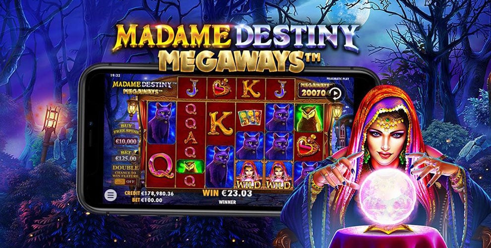 Entra nel mondo magico di Madame Destiny Megaways, la Slot di Pragmatic Play